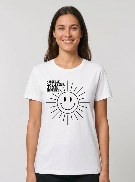 T-Shirt Premium Femme "L'Esprit de Massilia" – Coupe Loose & Design Minimaliste