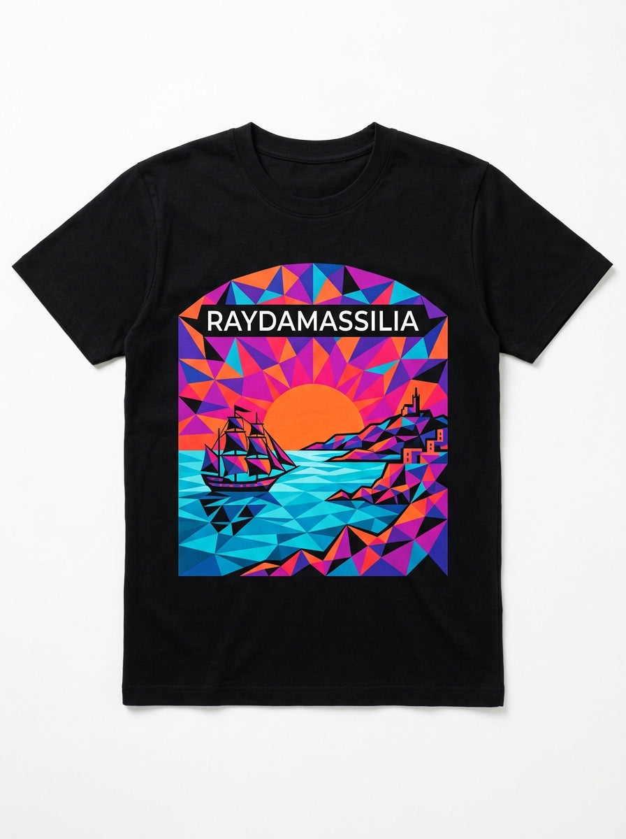 T-Shirt Graphic Premium "Massilia Culture" – Coton Lourd