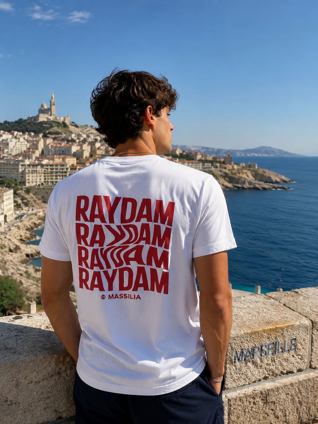 RaydaMassilia Signature Graphic T-Shirt – White