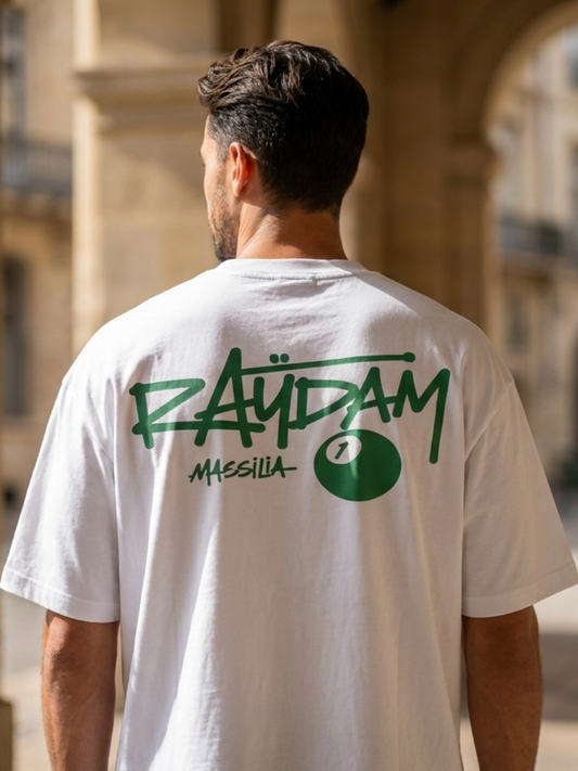 T-shirt Homme RAYDAM MASSILIA – Logo Poitrine & Grand Imprimé Dos
