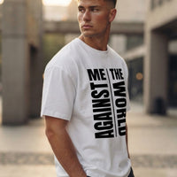 Me Against The World Oversized Graphic T-Shirt "Homme"