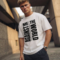 Me Against The World Oversized Graphic T-Shirt "Homme"