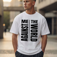 Me Against The World Oversized Graphic T-Shirt "Homme"