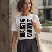 Me Against The World Oversized Graphic T-Shirt "Femme"