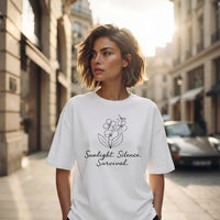 Sunlight. Silence. Survival. Botanical Graphic T-Shirt