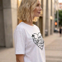 Ocean Heart Graphic T-Shirt