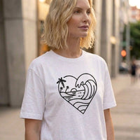 Ocean Heart Graphic T-Shirt