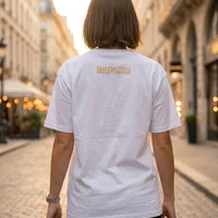 T-shirt Femme Oversize Noir – Raydam Massilia | Logo Poitrine & Grand Imprimé Dos