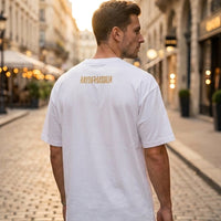 T-shirt Homme Oversize Noir – Raydam Massilia | Logo Poitrine & Grand Imprimé Dos