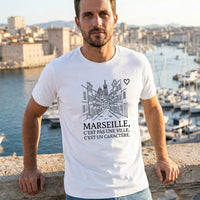 T-Shirt Premium Homme "L'Esprit de Massilia" – Coton Lourd & Line-Art