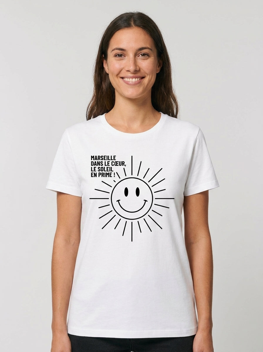 T-Shirt Premium Femme "L'Esprit de Massilia" – Coupe Loose & Design Minimaliste