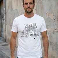 T-Shirt Premium Homme "L'Esprit de Massilia" – Coton Lourd & Line-Art