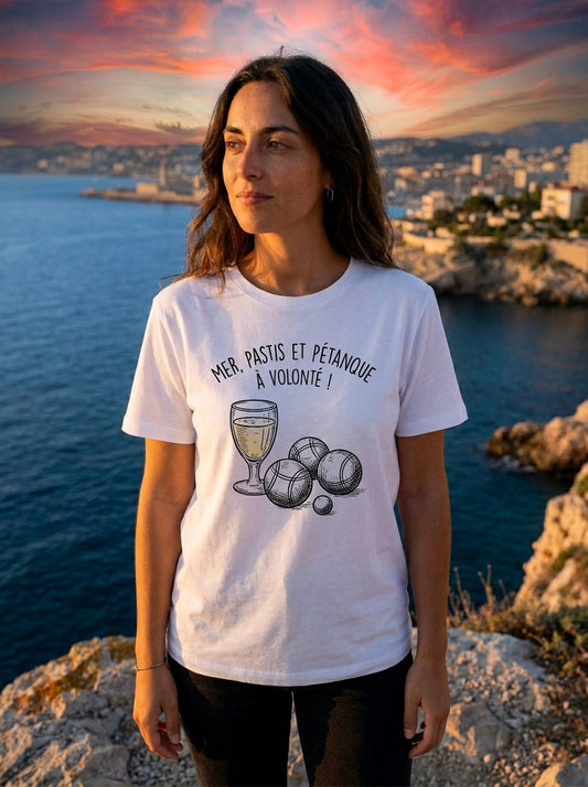 T-Shirt Premium Femme "L'Esprit de Massilia" – Coupe Loose & Design Minimaliste