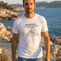 T-Shirt Premium Homme "L'Esprit de Massilia" – Coton Lourd & Line-Art
