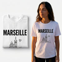 T-Shirt Premium Femme "L'Esprit de Massilia" – Coupe Loose & Design Minimaliste