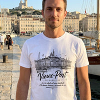 T-Shirt Premium Homme "L'Esprit de Massilia" – Coton Lourd & Line-Art
