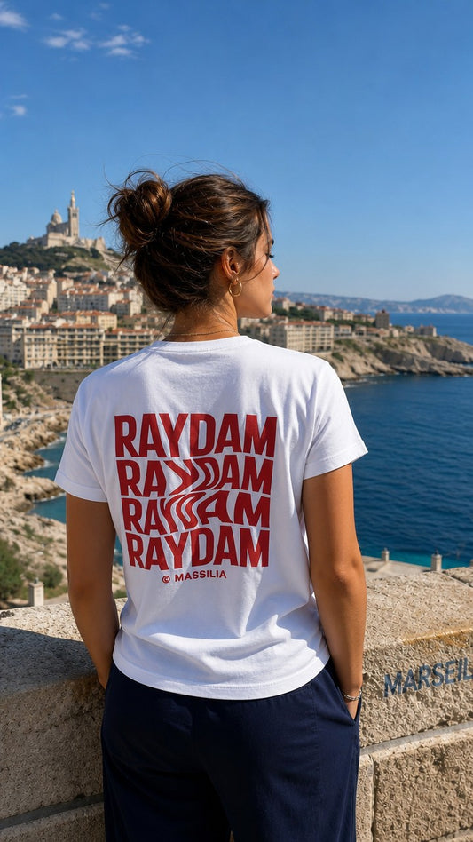 RaydaMassilia Signature Graphic T-Shirt – White