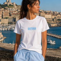 RaydaMassilia Signature Graphic T-Shirt – White